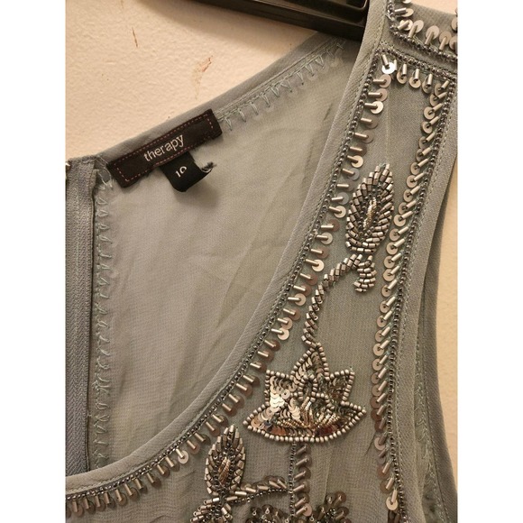 Therapy embellished lviscose top 10 - Picture 2 of 5